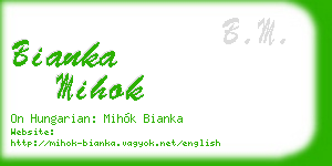 bianka mihok business card